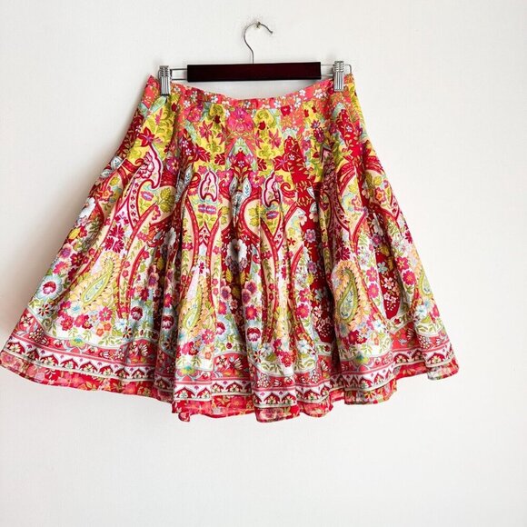 Jones Wear Jeans Floral Paisley Print Mini Skirt - Picture 2 of 7